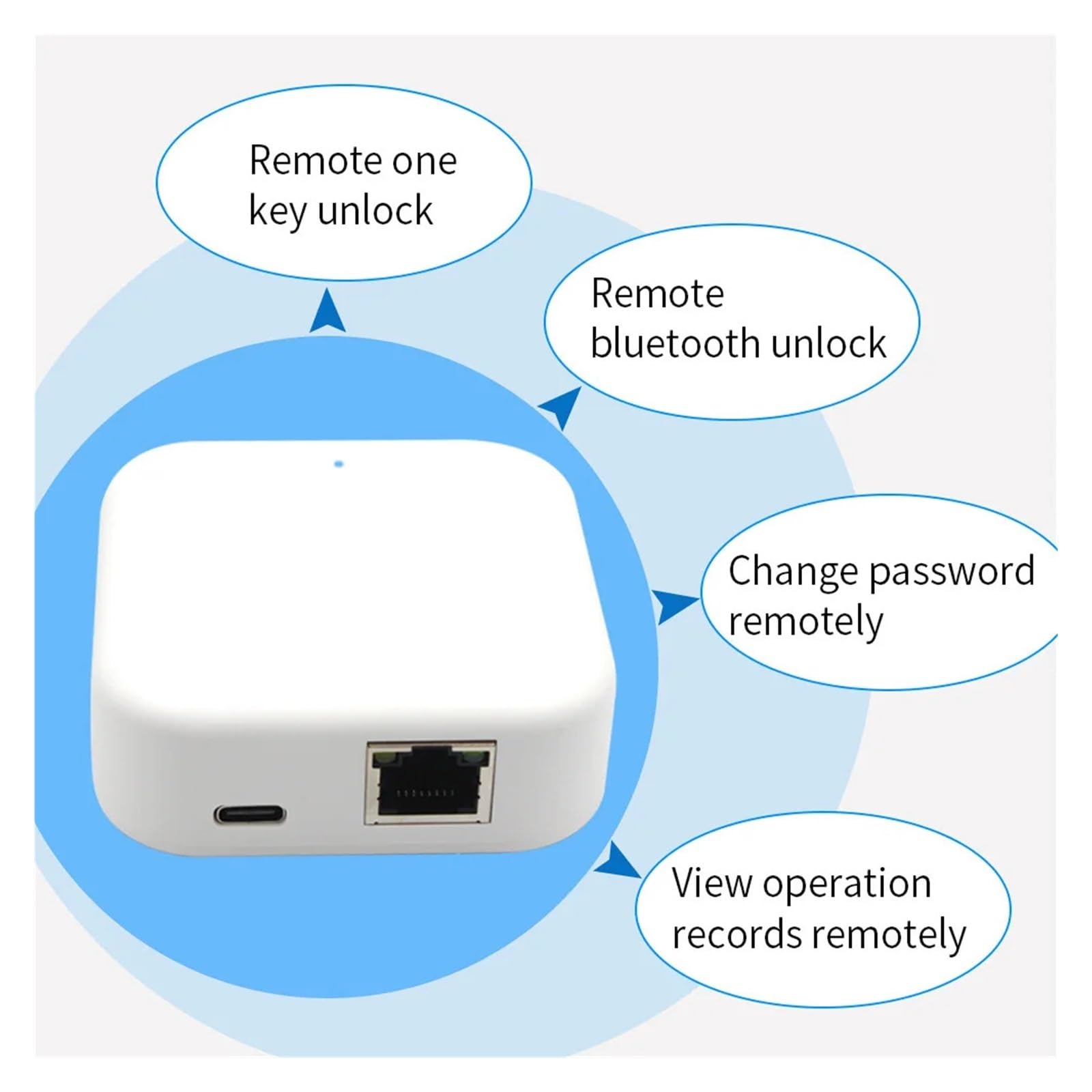 WiFi Gateway-Hub For TTLock App With Remote Control, Real