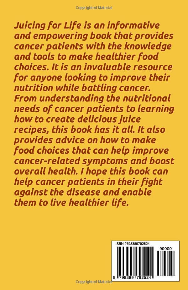 JUICING FOR LIFE: Nutrient - Product Features