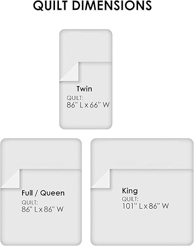 Miniatura 2 de Lavish Home colcha para cama color liso, Plateado, Full Queen