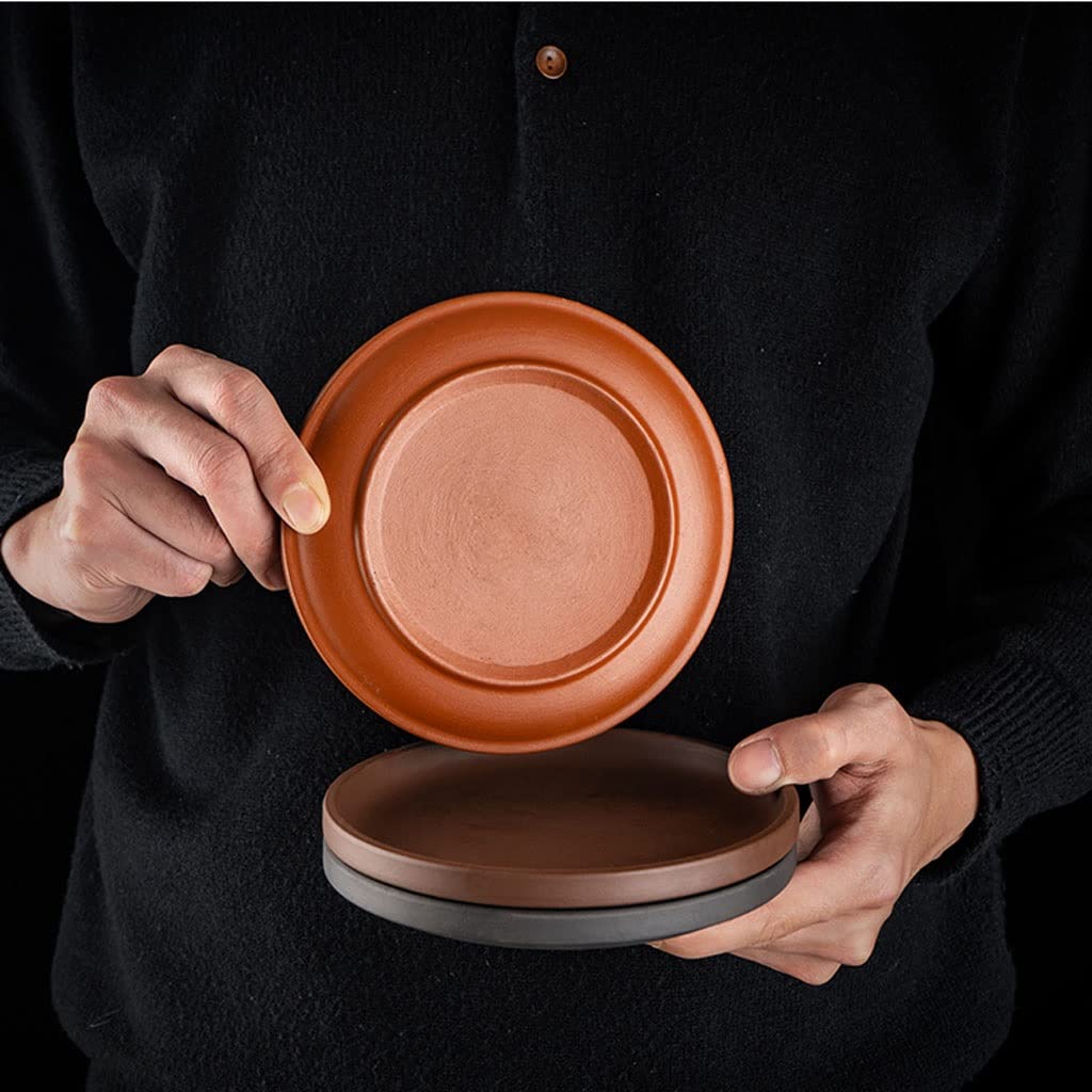 Base Móvil Con Ruedas Para Plantas – Plato De Cerámica 23cm (Color B) – Bandeja De Agua Para Maceta – Protector De Suelo