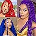 Passion Twist Hair 24 Inch Water Wave Crochet Hair 2 Pack Blue Passion Twists Braiding Hair Long Bohemian Braids Hair Synthetic Extensions (24Inch Blue)
