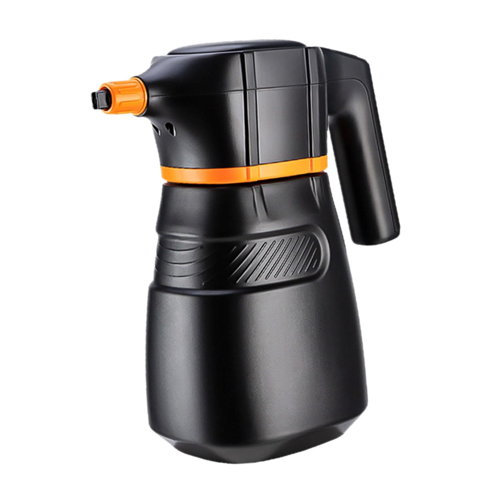 Elektrischer Schaumsprüher, Drucksprüher, Handpumpensprüher, 2 L, für Fahrzeugaufbereitung Und Autopflege, Schwarz Orange