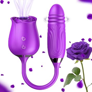 The New Rose 2 in 1 Adult Tool Waterproof Modes Toy Electric Function Machine Party Birthday Gifts-US in Stock.rSC0588, Purple