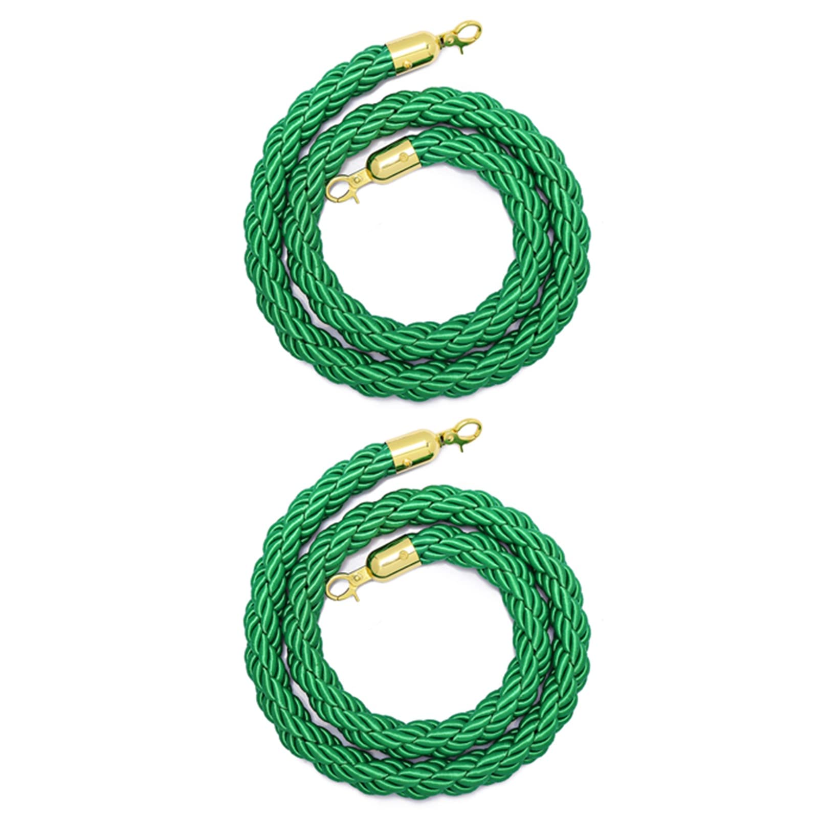 barrier， Hemp Braided Rope for Party Picnic, Red Carpet Themed Event Hanging Ropes Barriers Rope/(Green,2.5M/8.2Ft)