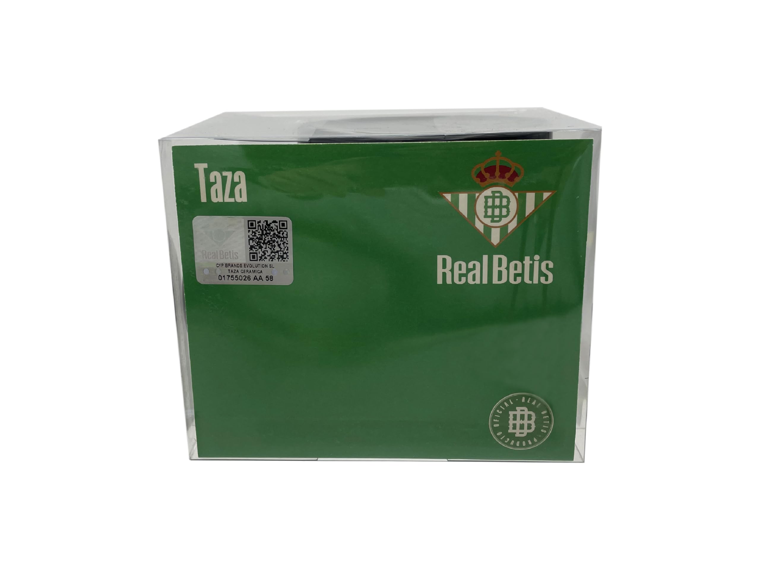 CYPBRANDS Real Betis Balompié Taza Cerámica Negro Oficial