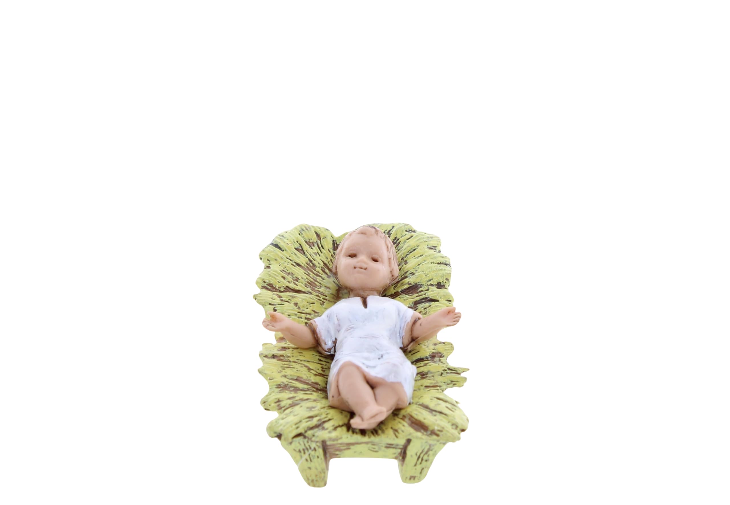 Moranduzzo Nativité 6 Personnages pour Crèche de 8 cm – Compact 8 – Échelle 1:22 – Statuettes Indestructibles Finition à la Main, Style XVIIIe siècle, Sculpteur M. Landi, Fabriqué en Italie