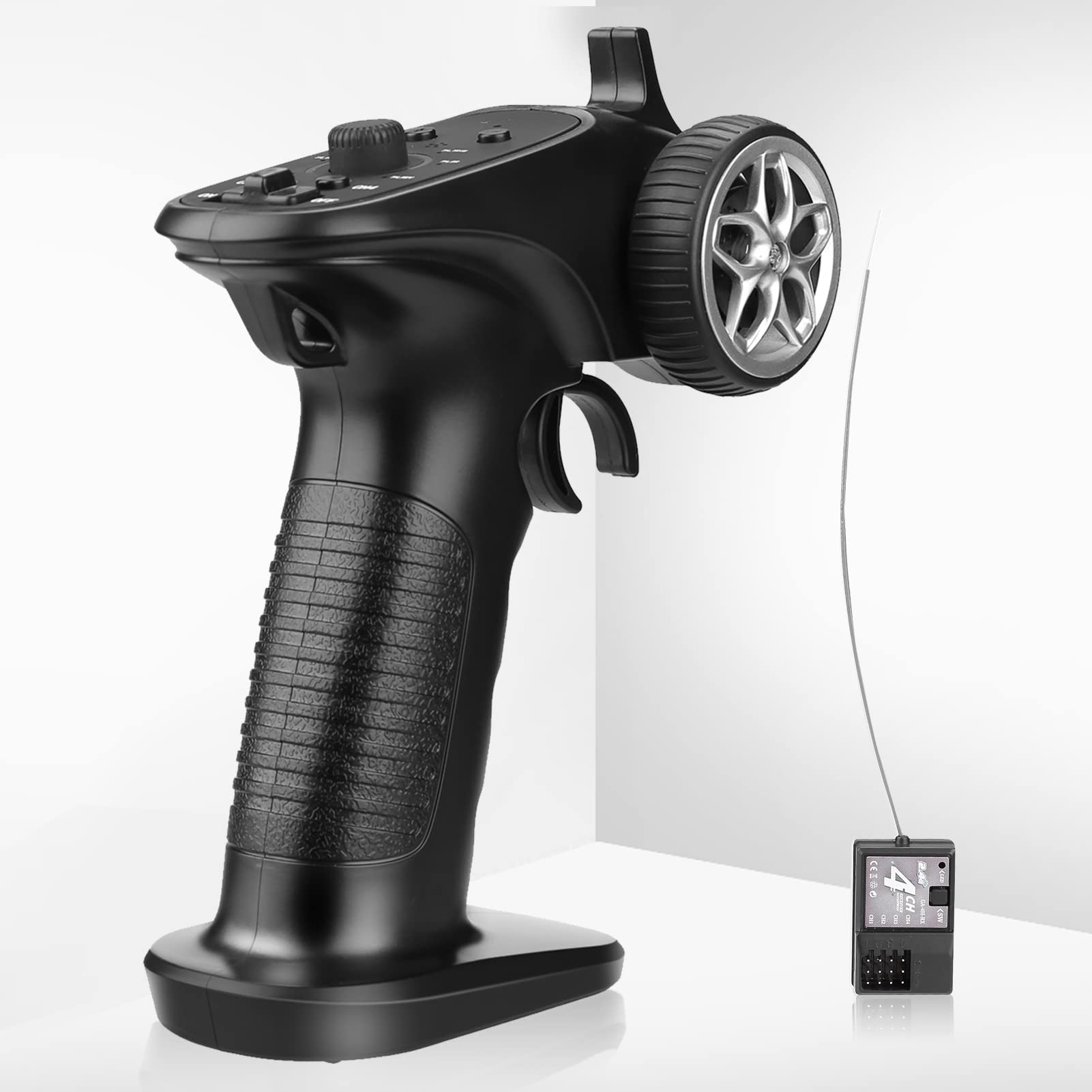 Émetteur et récepteur RC,Émetteur et récepteur étanches - Contrôleur Radio à Di 2,4 GHz pour chenilles RC, dérive, Balance, Voitures RC et Bateaux