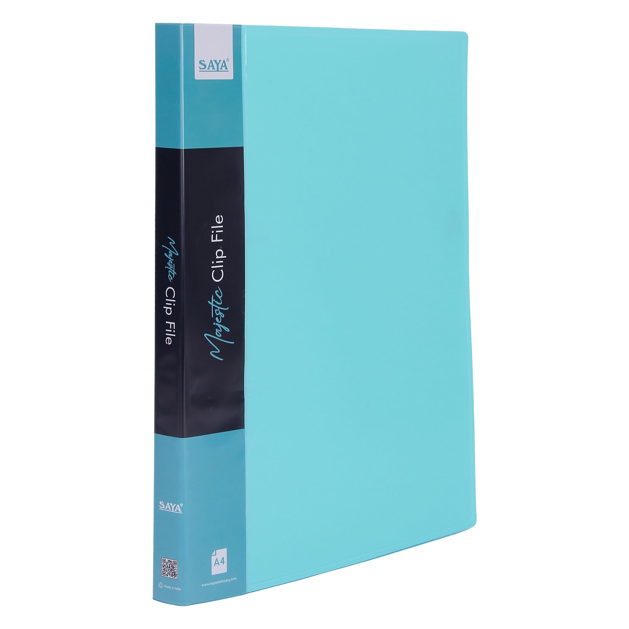 Saya Premium Berichtsmappe und Feder-Transferclip-Akten-Set, FS-Größe (2er-Pack) für Dokumentenorganisation und Zertifikate, langlebige Präsentationsmappen für Büro und Schule, A Blue