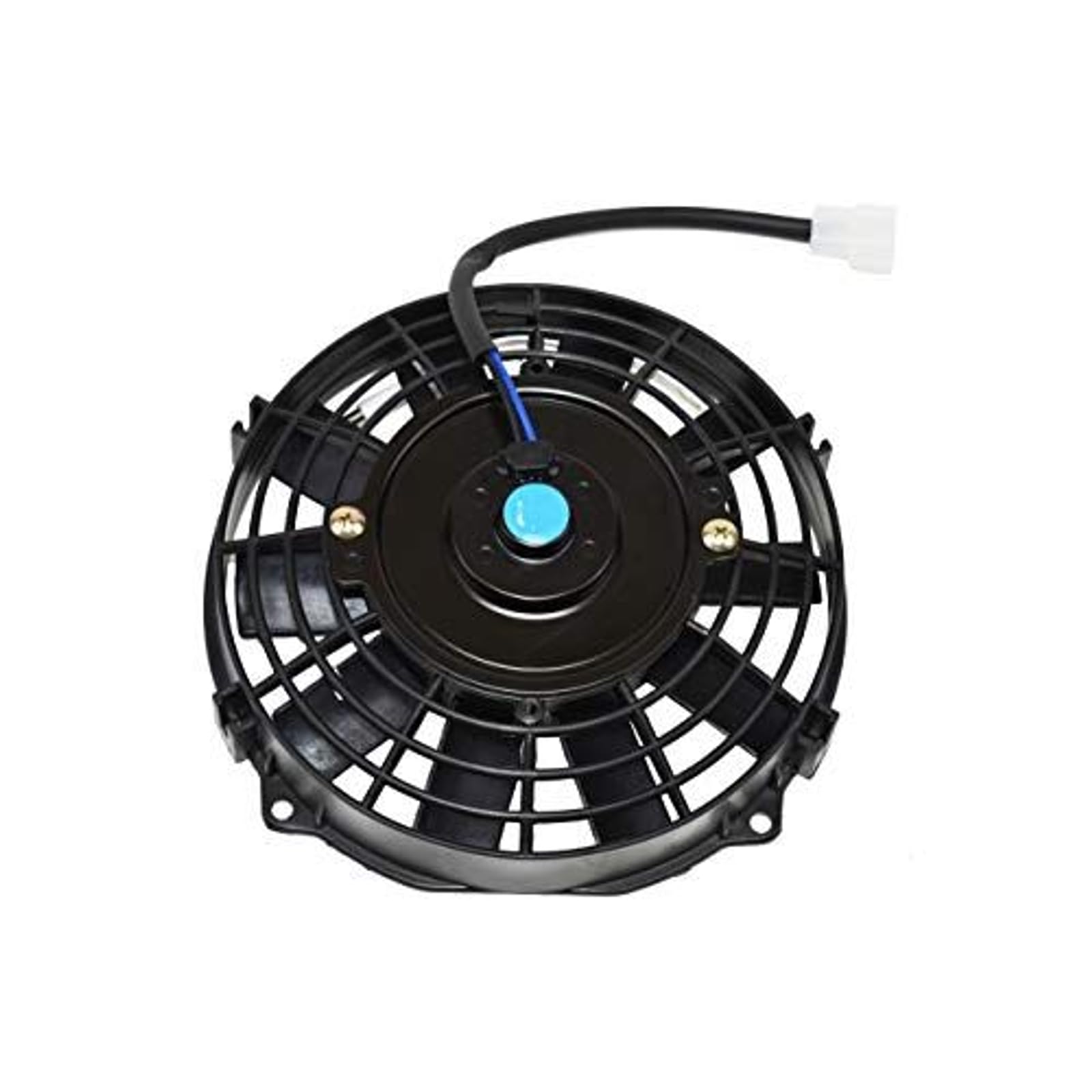 A-Team Performance Universal 8-Inch Radiator Cooling Fan Type 120021-12 V, Black - Reversible Blades & 1700 CFM Cooling Fan - Battery-Operated Portable Units for Garage & Bedroom