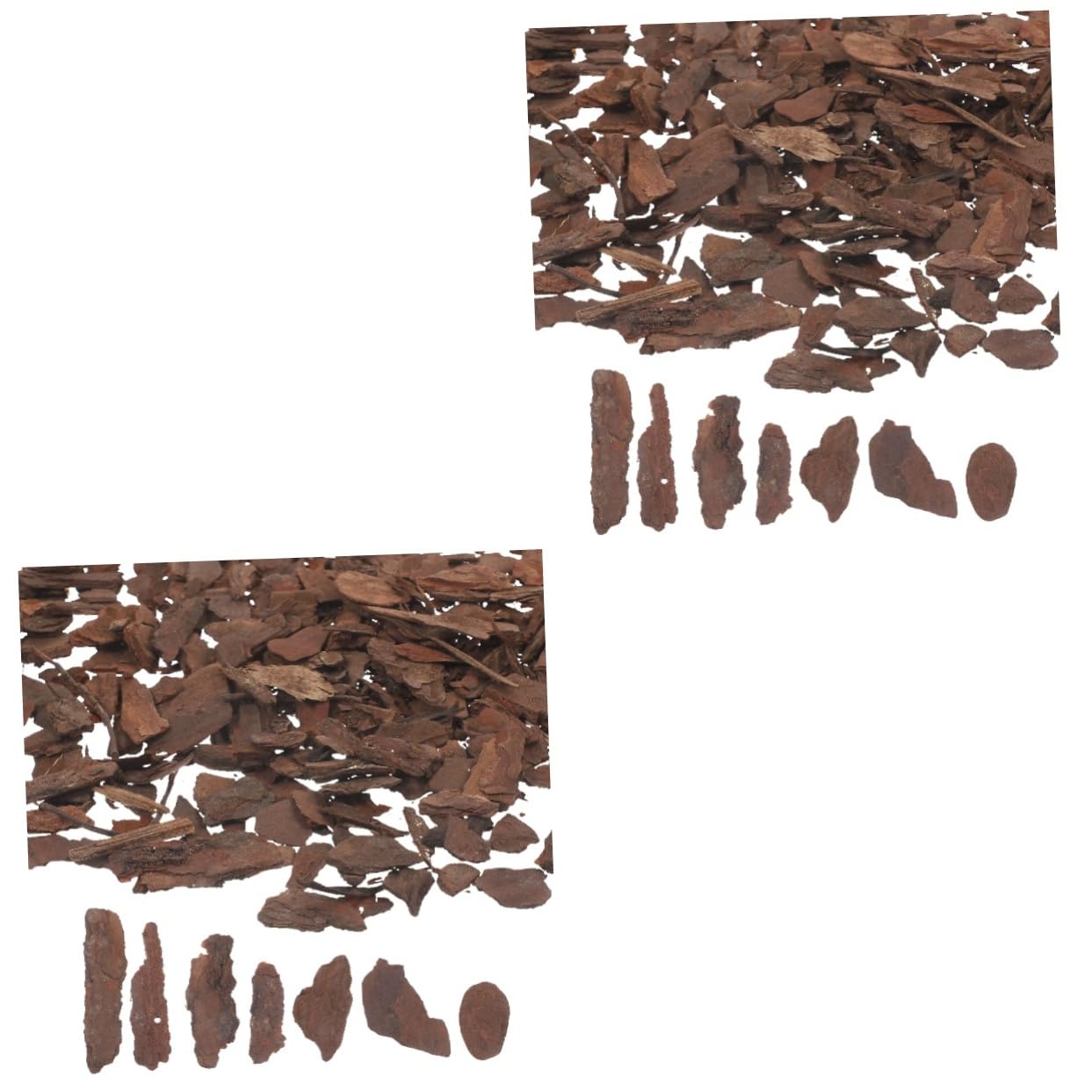 MOLUCKFU 2pcs 1 Forest Scene Foundation Architectural Tool Kit Bark Decoration Elements