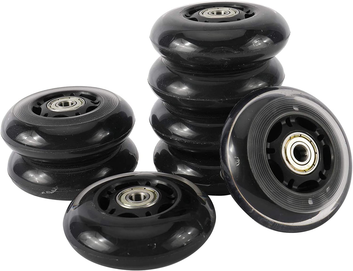 Optimus® 70mm Roller Blade Inline Skate Wheels Polyurethane (PU) 82A Hardness ABEC 9 Bearings Black Pack of 4 -CC (B0CKVGRVZ5) Amazon Price History, Amazon Price Tracker