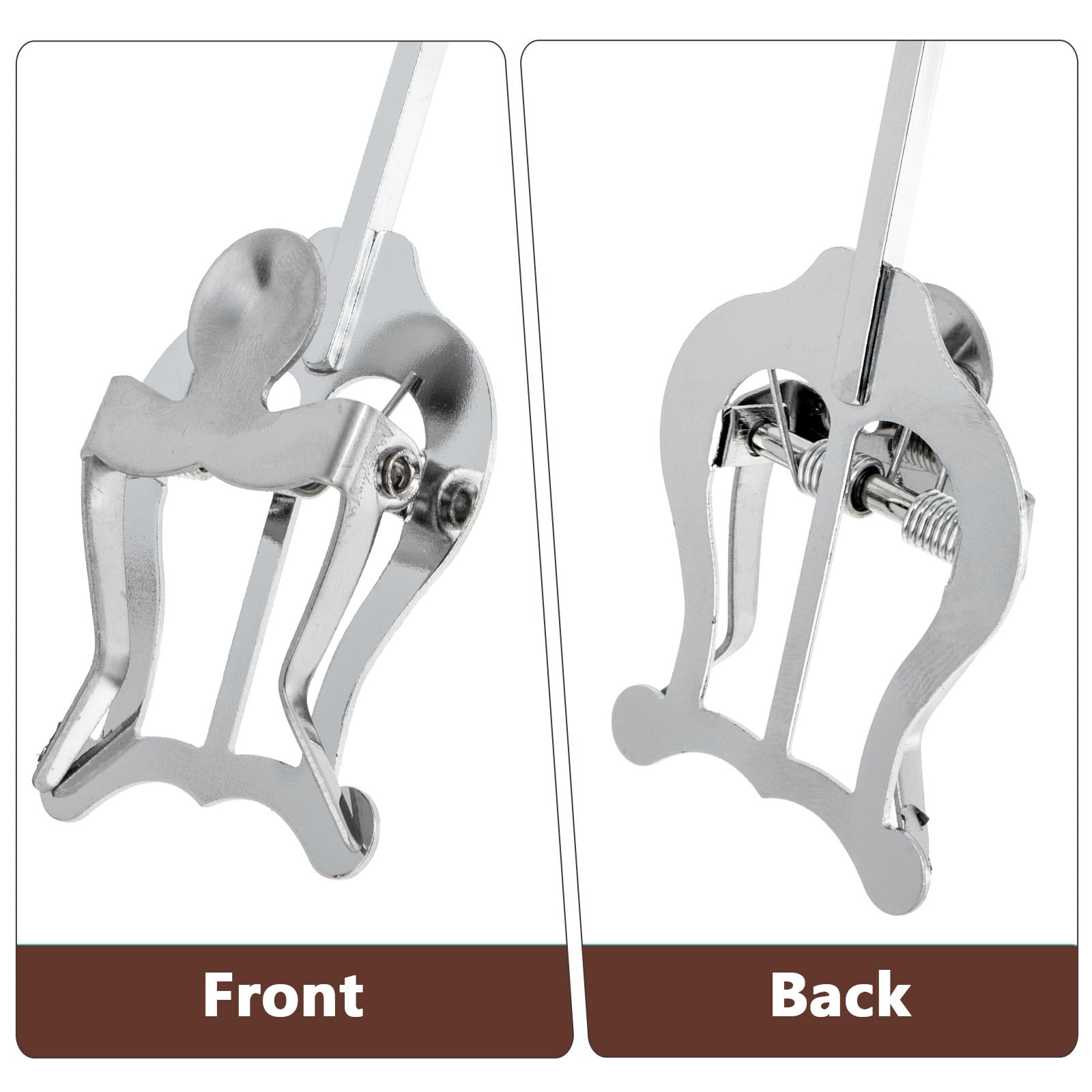 Abaodam Lyre de Plaquage Américaine pour Saxophone Baryton Plat, Clip Porte-partitions Antidérapant en Matériau Solide, Accessoire Musical pour Lecture et Pratique des Partitions