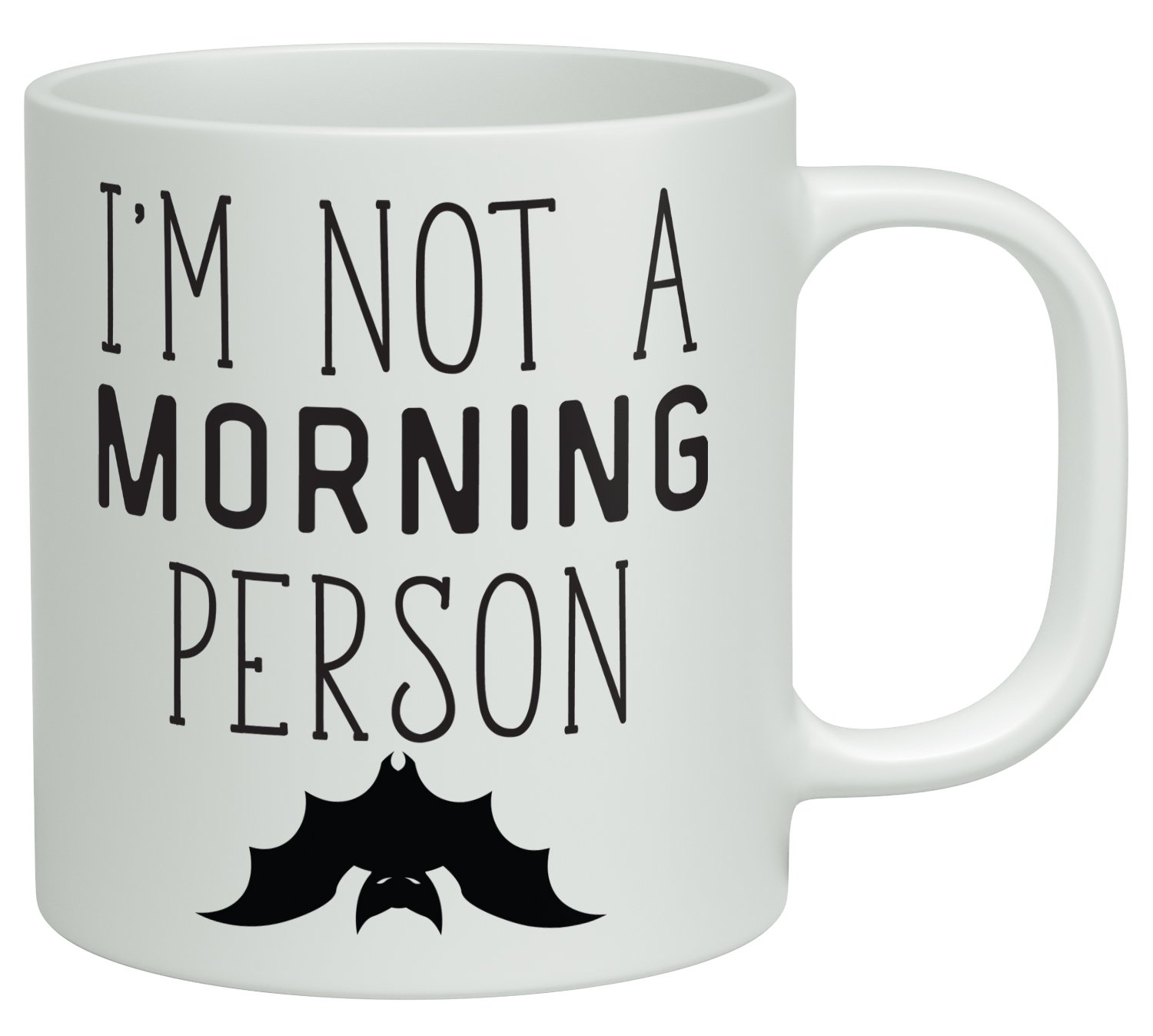 Shopagift White I'm Not A Morning Person 10Oz Novelty Gift Mug Cup