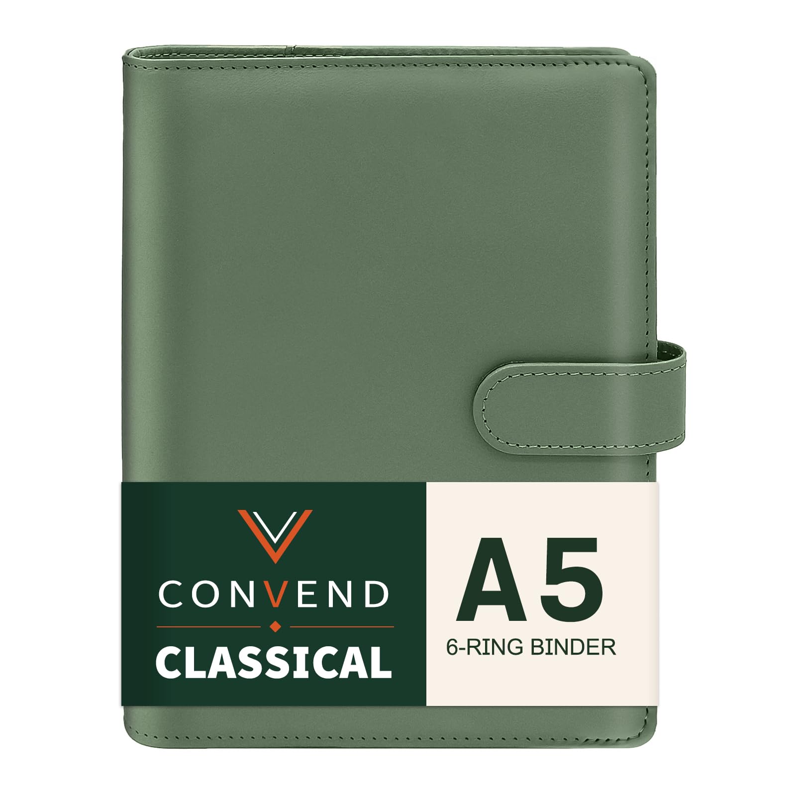 Convend Classical A5 Binder 6-Ring, Refillable Notebook Planner Organizer — image 1