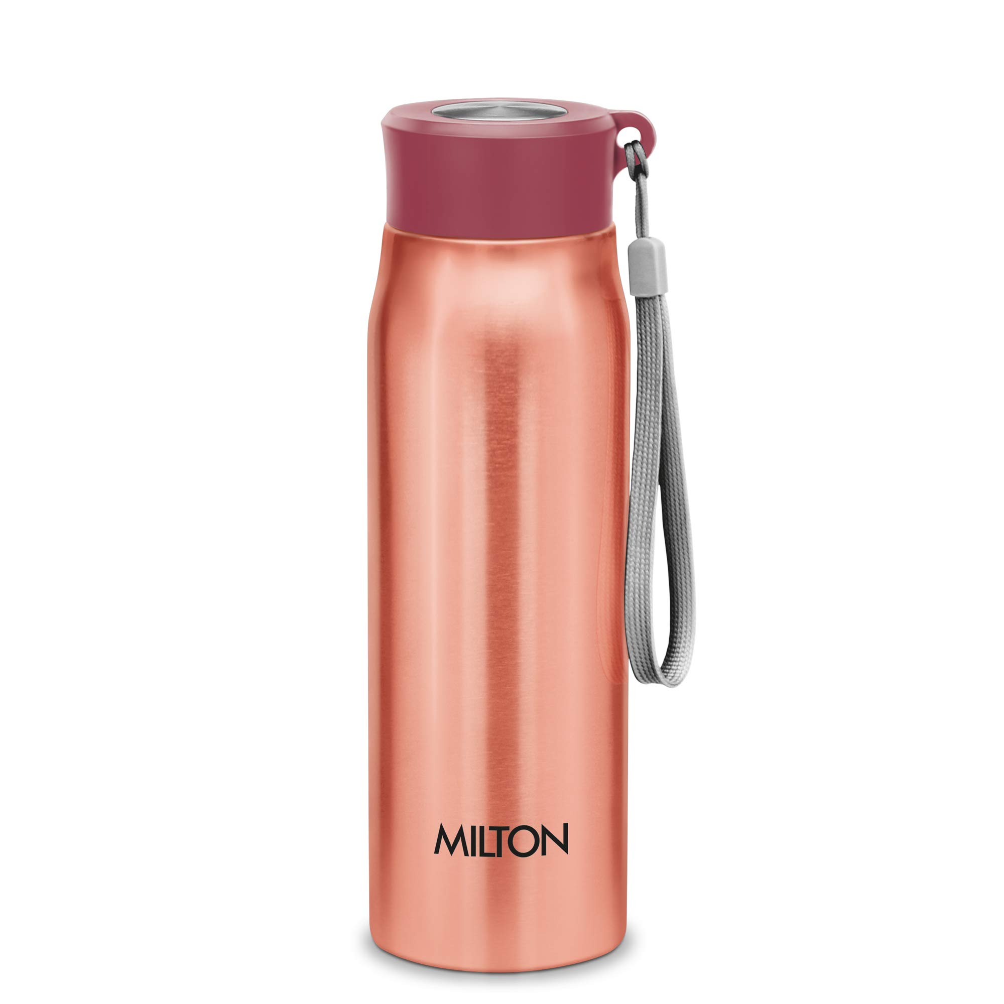 MILTON Handy 650 Stainless Steel Sipper Water Bottle 690 ml, Single Walled, ISI Certified I Leak Proof Lid, Rust Proof I For School, Office, Gym I Purple — Amazon image 12