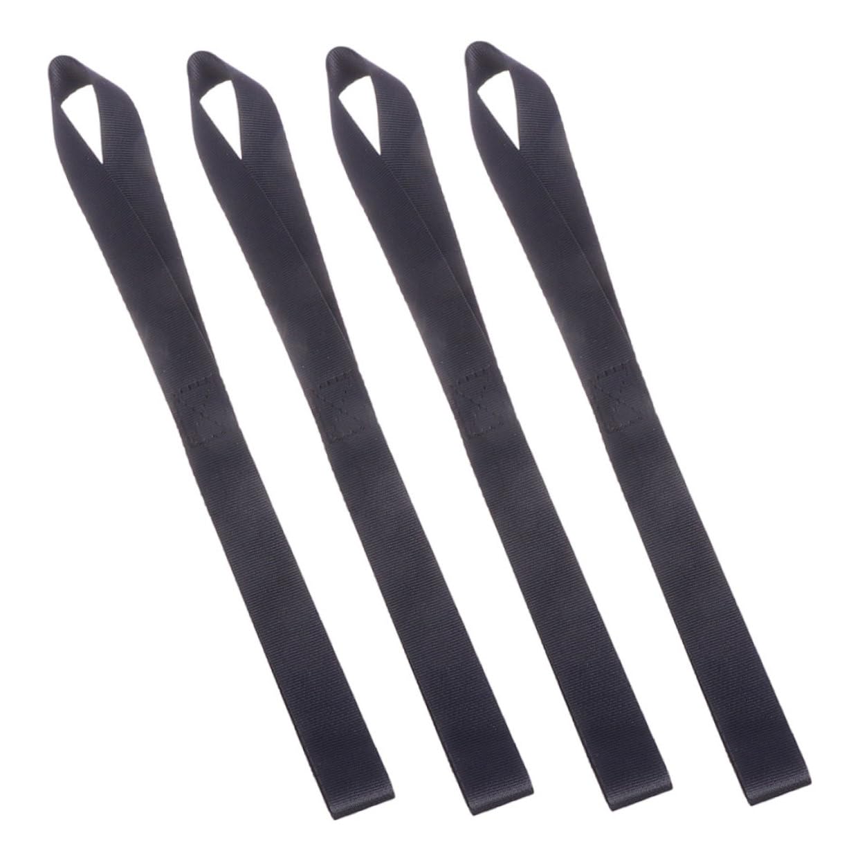 Ciieeo Motorcycle Tie Down Straps 4pcs Nylon Straps for Bikes Scooters 32cm Black User-Friendly