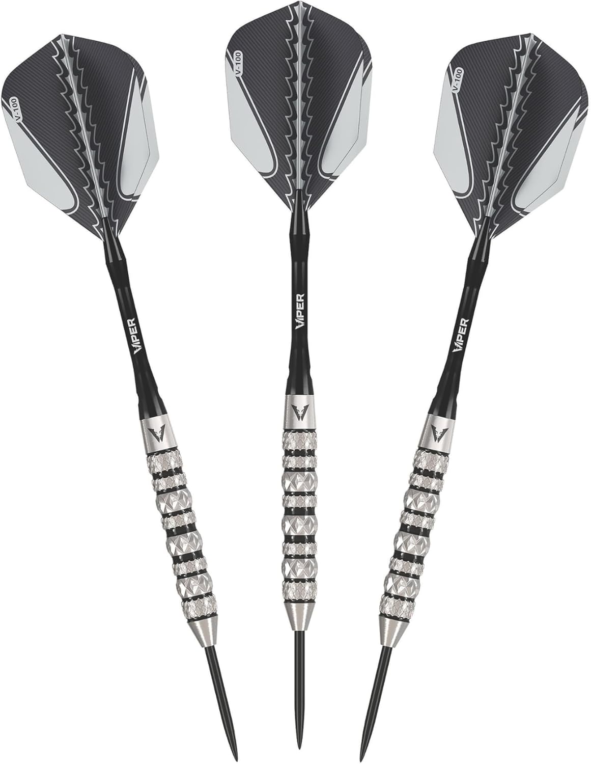 Viper Diamond 90% Tungsten Steel Tip Darts, Professional Darts Steel Tip Metal Tip Dart Set for Sisal Dartboard, Aluminum Shafts with Locking Holes