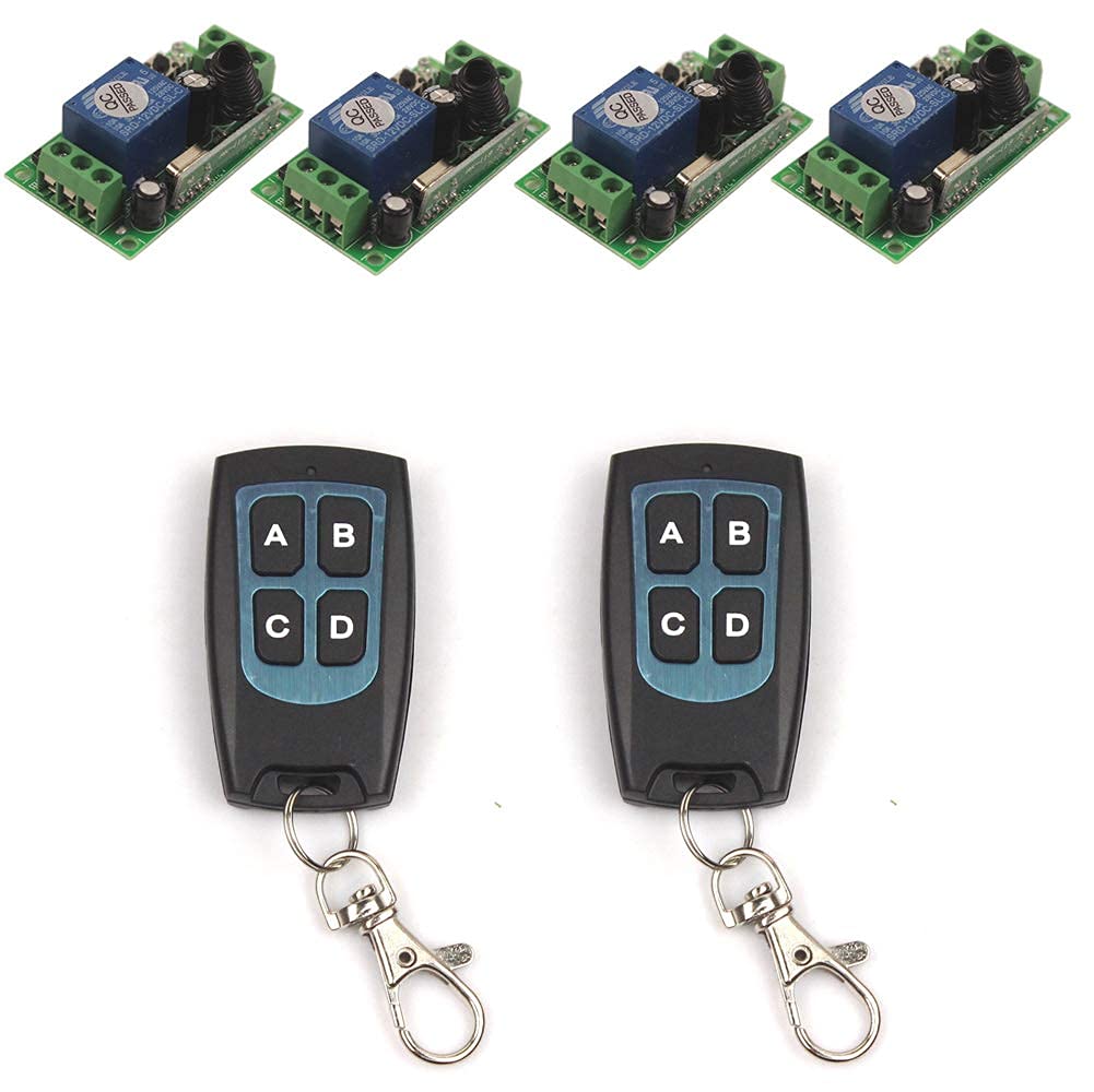 Buy DC 12V 10A Relay Switch 1CH Wireless Remote Control Switch 433MHz