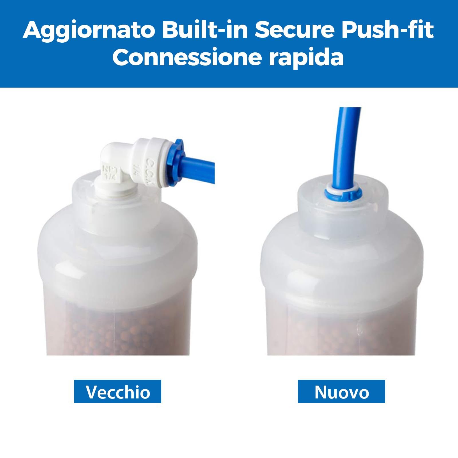 ISpring FG500AK Filtro Di Ricambio Alcalino A Carbone Attivo Per Osmosi Inversa – Remineralizzante, Durata 12 Mesi, Per Sistema RO5004F-AK