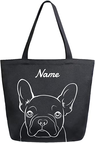 ALAZA Customized Large Canvas Tote Bag Reusable Grocery Shopping Gift Bag with Handles, Heavy Duty, Washable disponible en Yaxa El Salvador