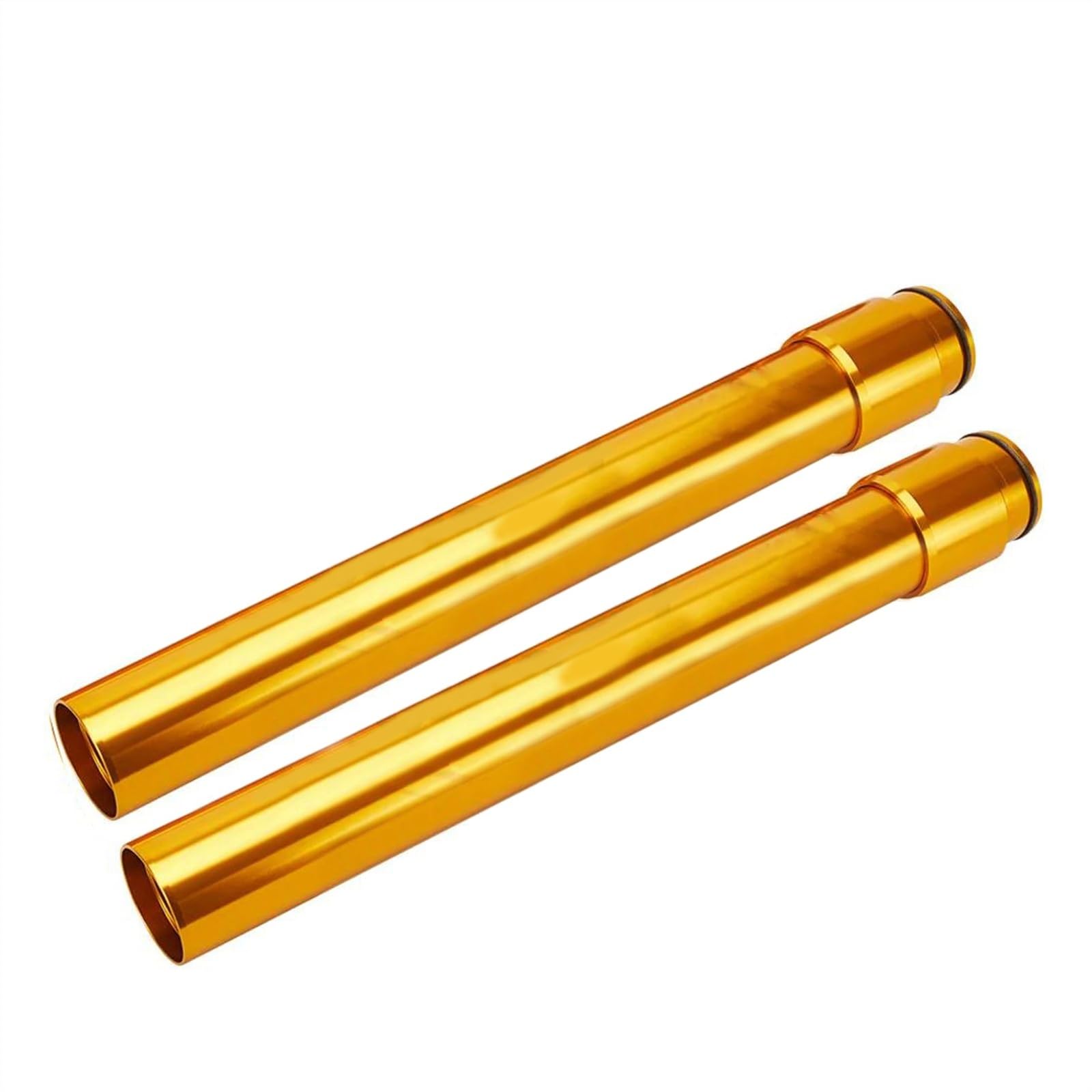 Woodey One Color Front Outer Fork Tubes Shock Pipes Stanchions Bars Golden Pair For Yamaha Tzr250 3Ma 1990 3Ma-23136-10-00 450Mm /17.72Inch