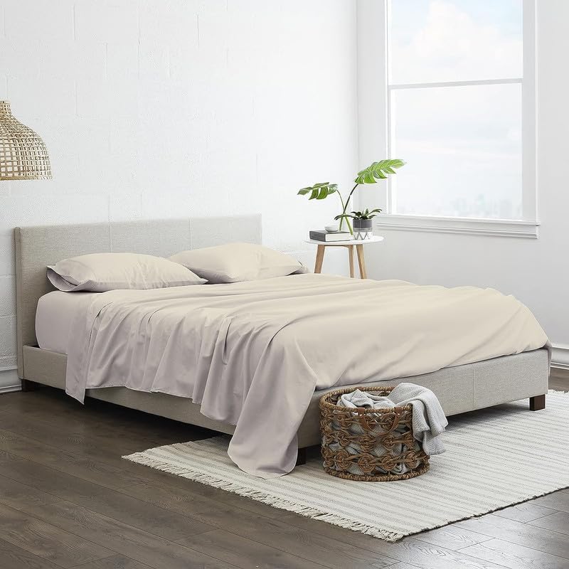 Miniatura 2 de Texas King (98 x 80 pulgadas) Juego de sábanas de gran tamaño con caída de 16 pulgadas, 100% algodón egipcio, juego de sábanas de 6 piezas de 1000