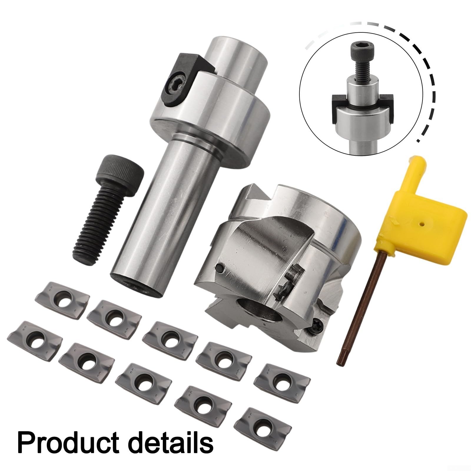 Porte-pince FMB22 BAP400R 50 mm APMT1604 support de fraise indexable inserts carbure PVD râteau positif