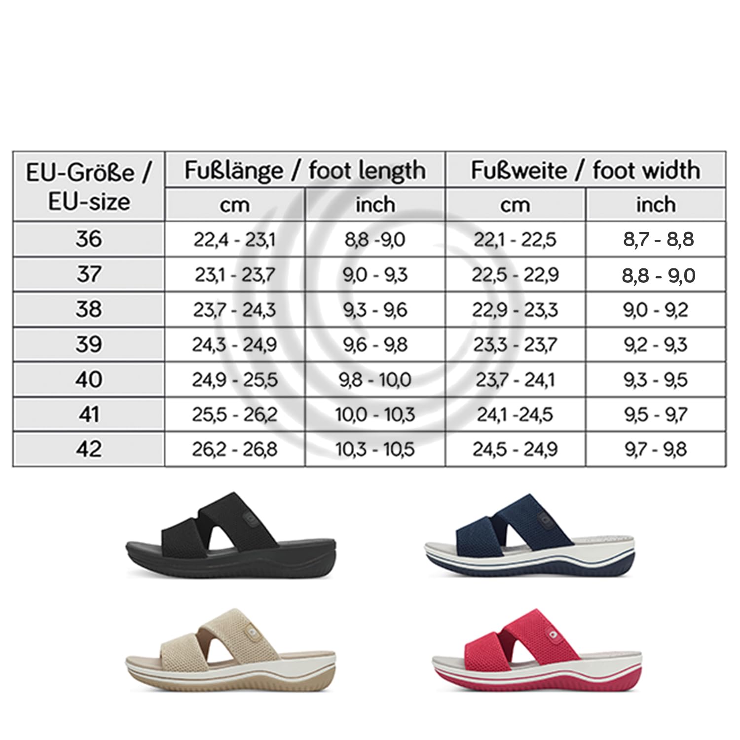 Jana Mules Femme Stretch Vegan