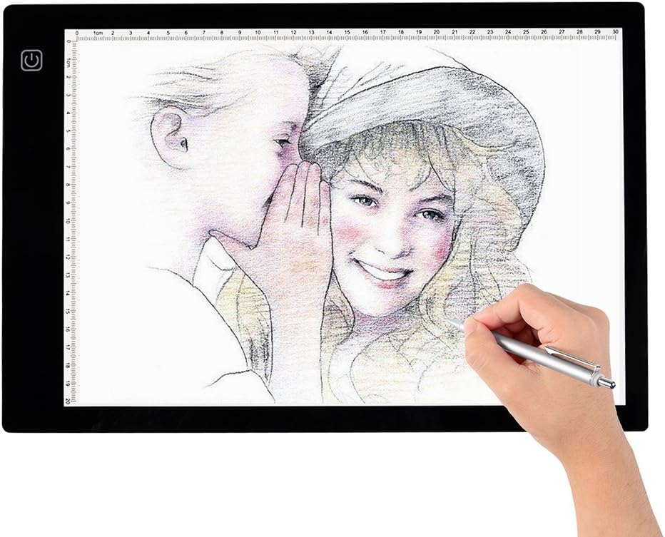 Happycamping Tracing Light Box, A4 LED Artcraft Tracing Light Pad Light Box for