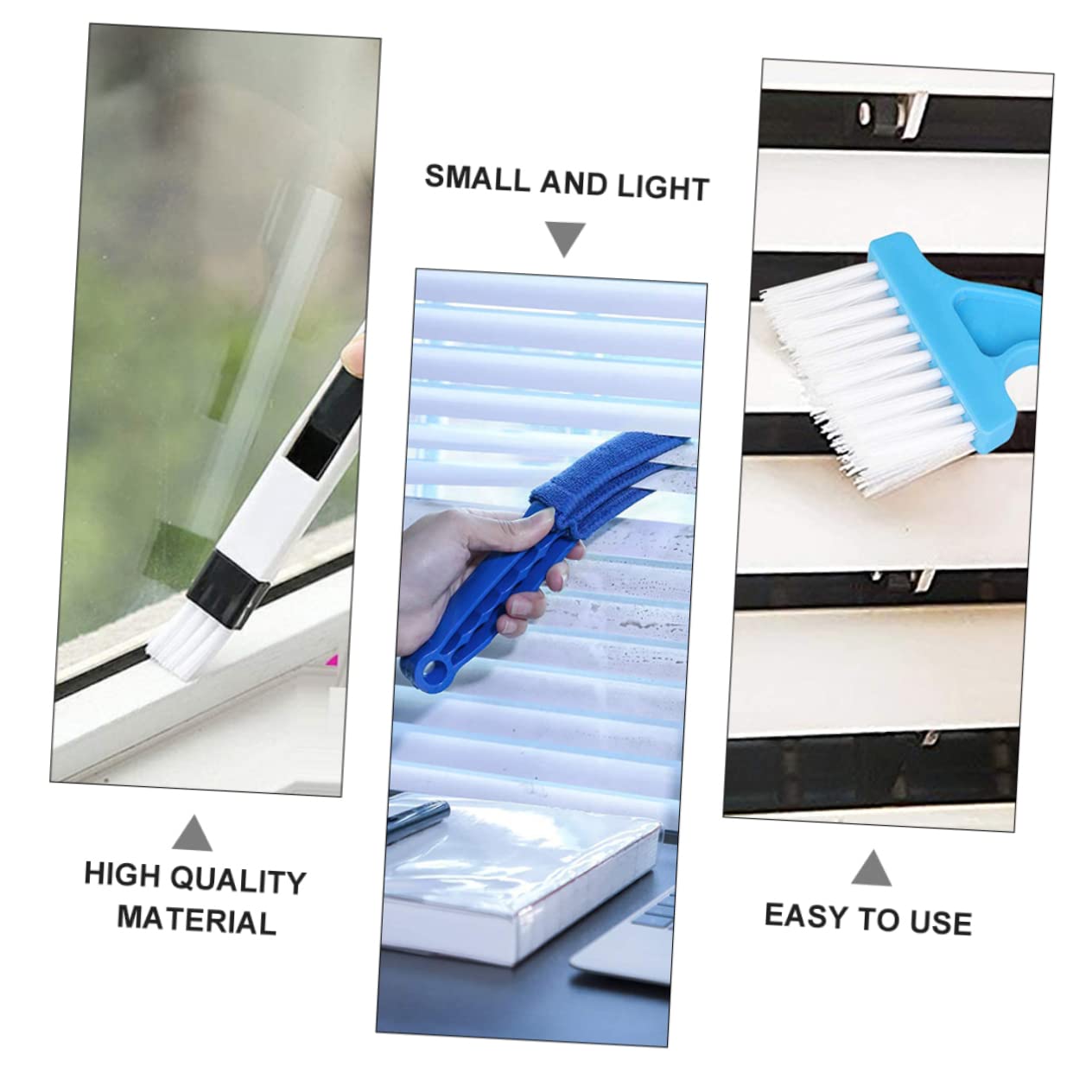 8piezas Cepillos De Limpieza para Persianas y Conductos De Aire Herramientas De Limpieza para Ventanas y Rieles De Puertas Kit para El Hogar y Oficina