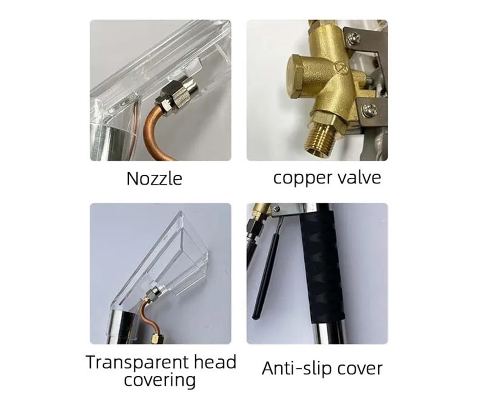 Extractor de alfombras, aspiradora, máquina de limpieza de tapicería, cabezal de vapor húmedo, herramienta de mano for muebles automáticos