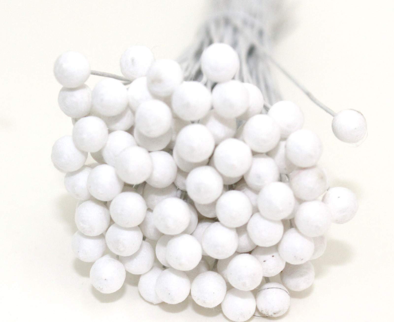 Round Styrofoam Buds 5mm Pack of 100