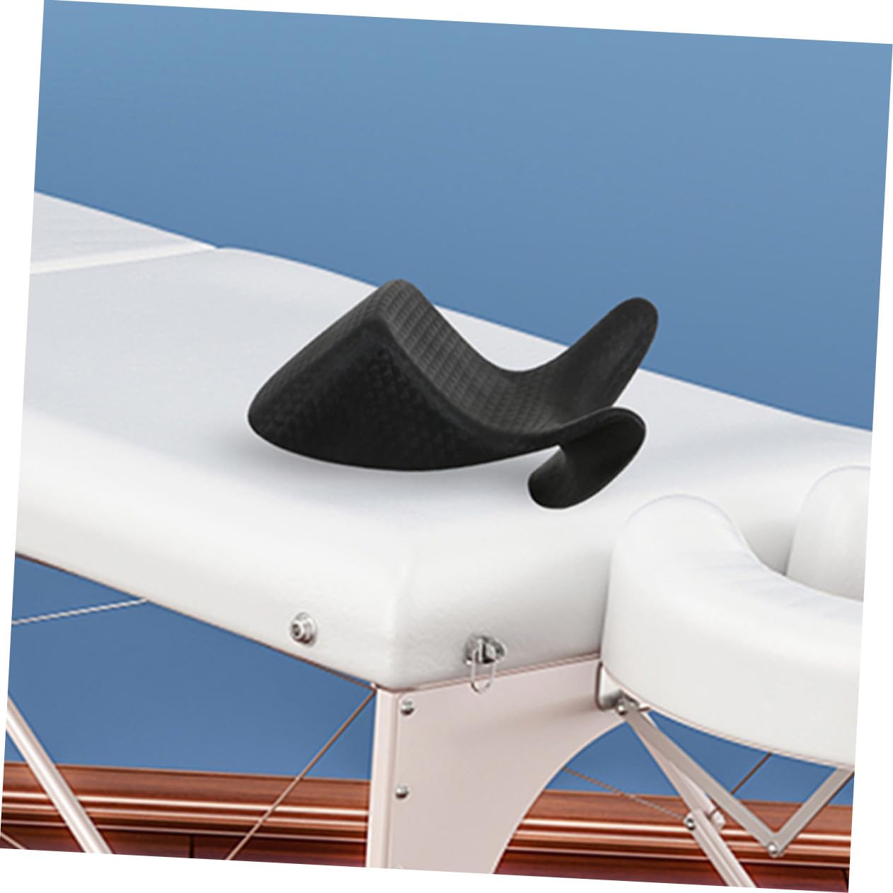 Almohada para Lavado de Pelo en Salón PVC Negro, 2 Piezas