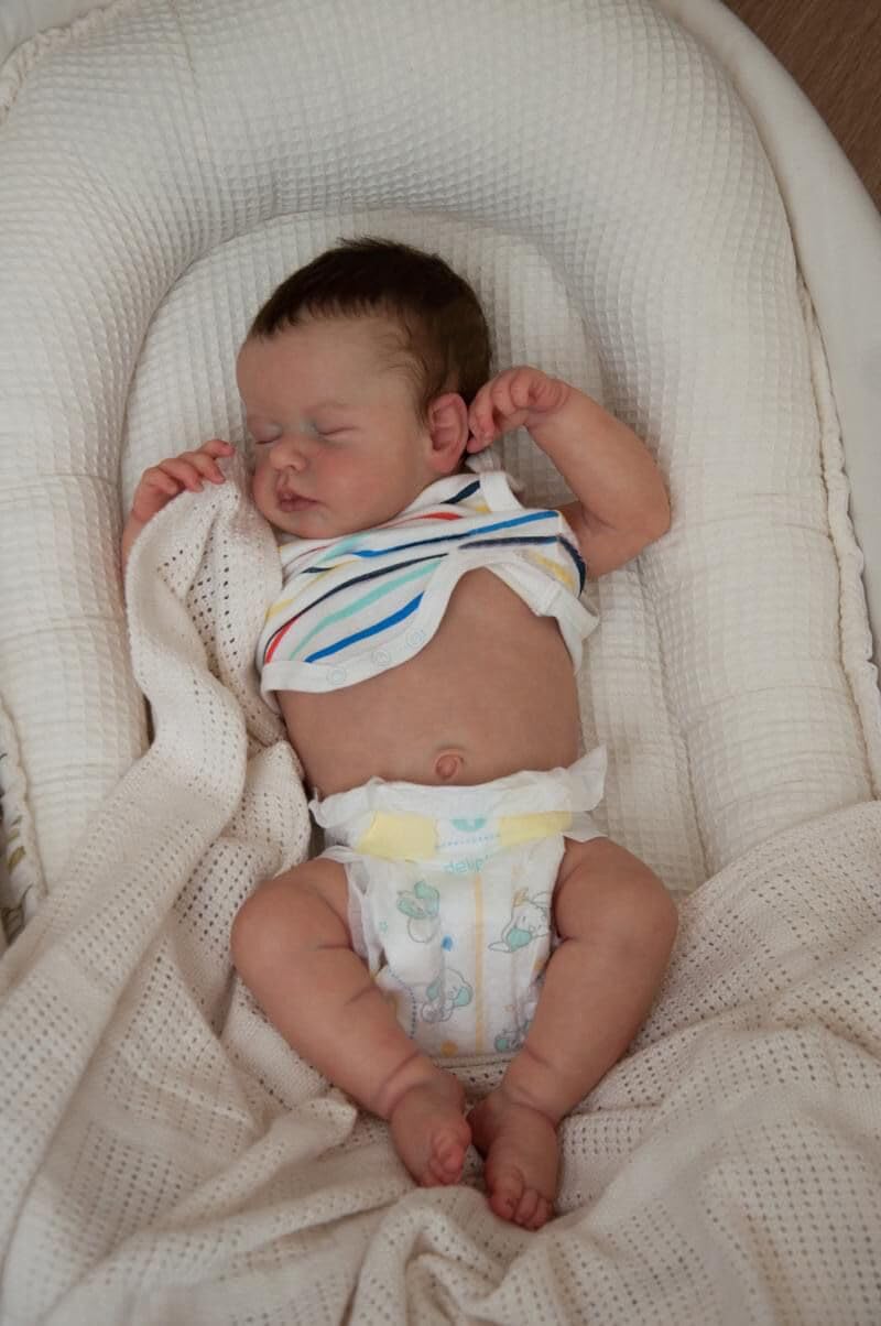Zero Pam Bebé Reborn De Silicona 45 Cm – Muñeca Realista Con Cuerpo Completo, Anatómicamente Correcta, Con Accesorios Y Ropa
