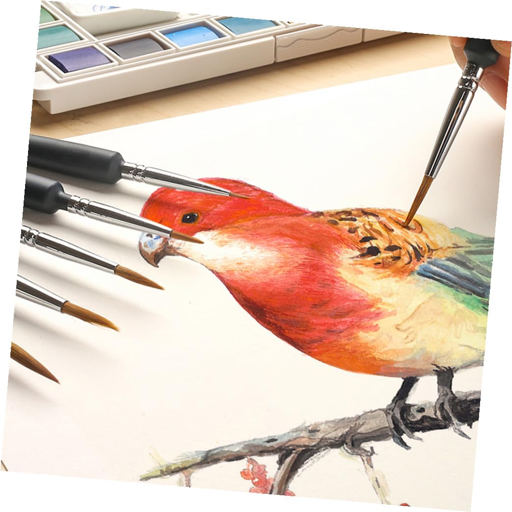 135 Piezas Pincel de Pintura al óleo Pinceles para acrilico rotuladores acuarelables Pintura Fina Kit de Pinceles para Pintar en Miniatura Juego de uñas Kit de manicura Rostro niño