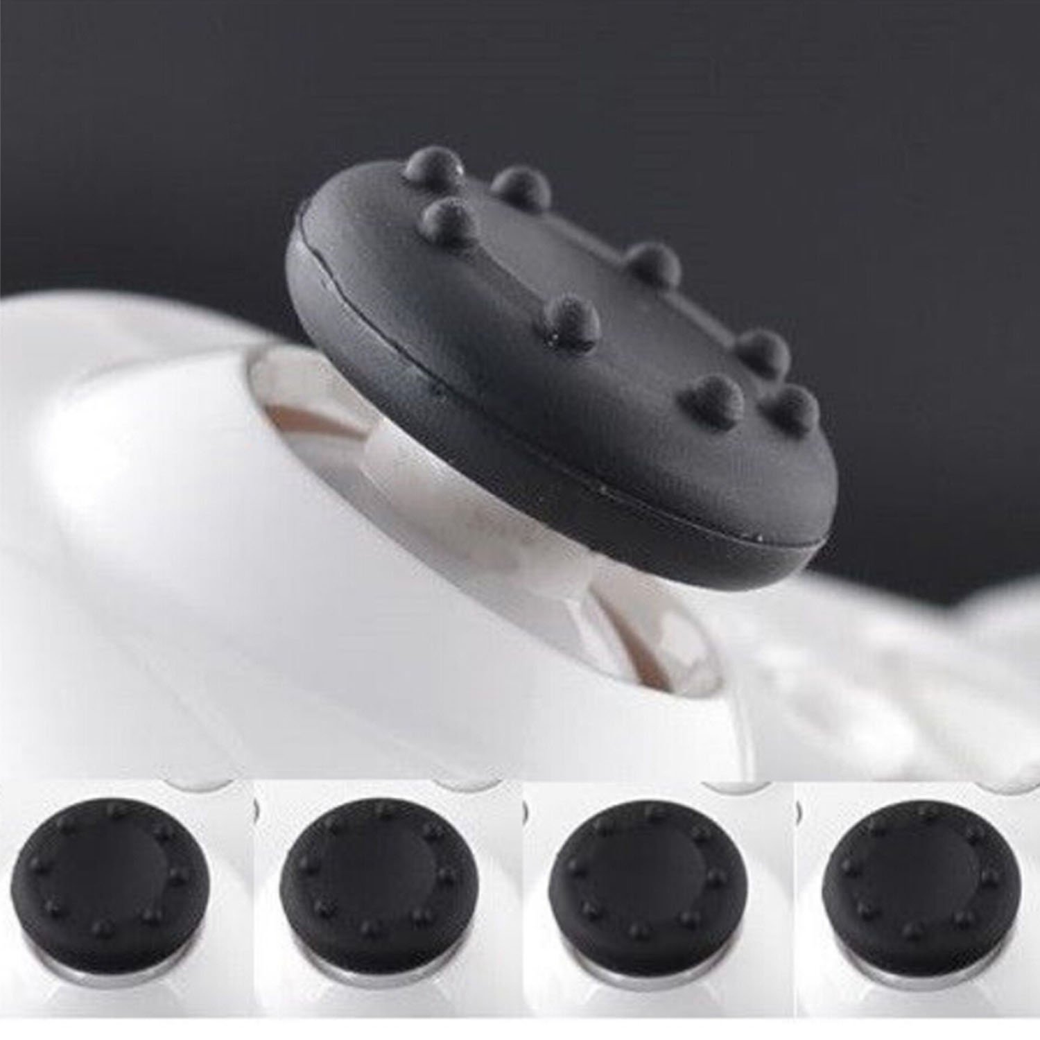 4 In 1 Analog Stick Joystick Gummi Silikonkappe Daumengriff Für PS4 PS3 Xbox One Xbox 360 Controller 2# Blue