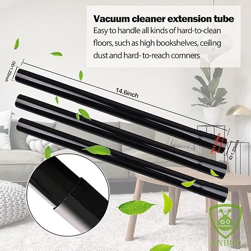 Miniatura 4 de Accesorios de aspiradora para aspiradoras, accesorios de aspiradora de 1 14 pulgadas y 1 38 pulgadas, kit de limpieza para el hogar con adaptador