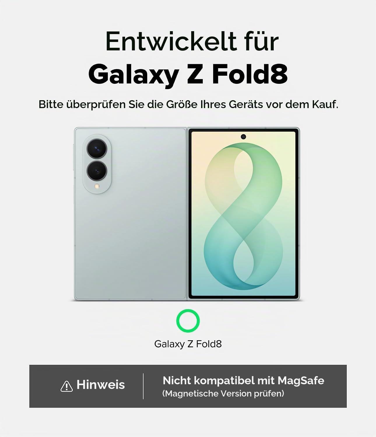 Ringke Funda y Protector Pantalla para Galaxy Z Fold 8