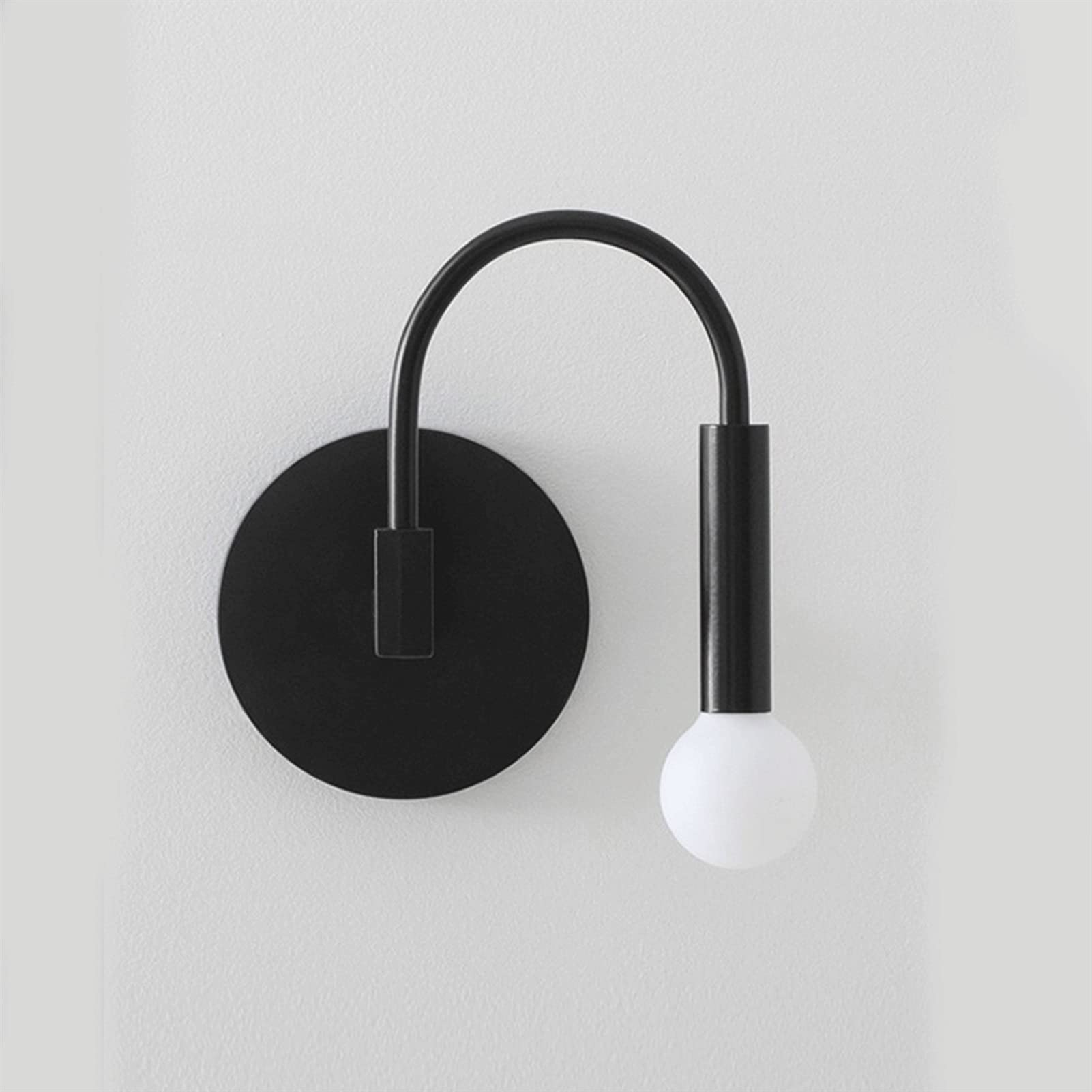 lampa ścienna Nowoczesne światło Nordic Sypialnia Wirniowa Lampa Ściana LED Światło zamontowane na ścianie Hotel nocny Lampa Ścienna Dekoracja Tło Żelaza Ścienne Lampa 10 W Oświetlenie wewnętrzne kink