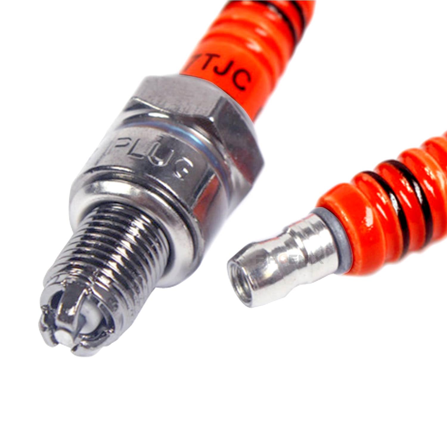 プラグ済み　KNOCK OUT 15ポンド Amazon | PHOENIX スパークプラグ A7TJC 3極 強化 多極 抵抗入り