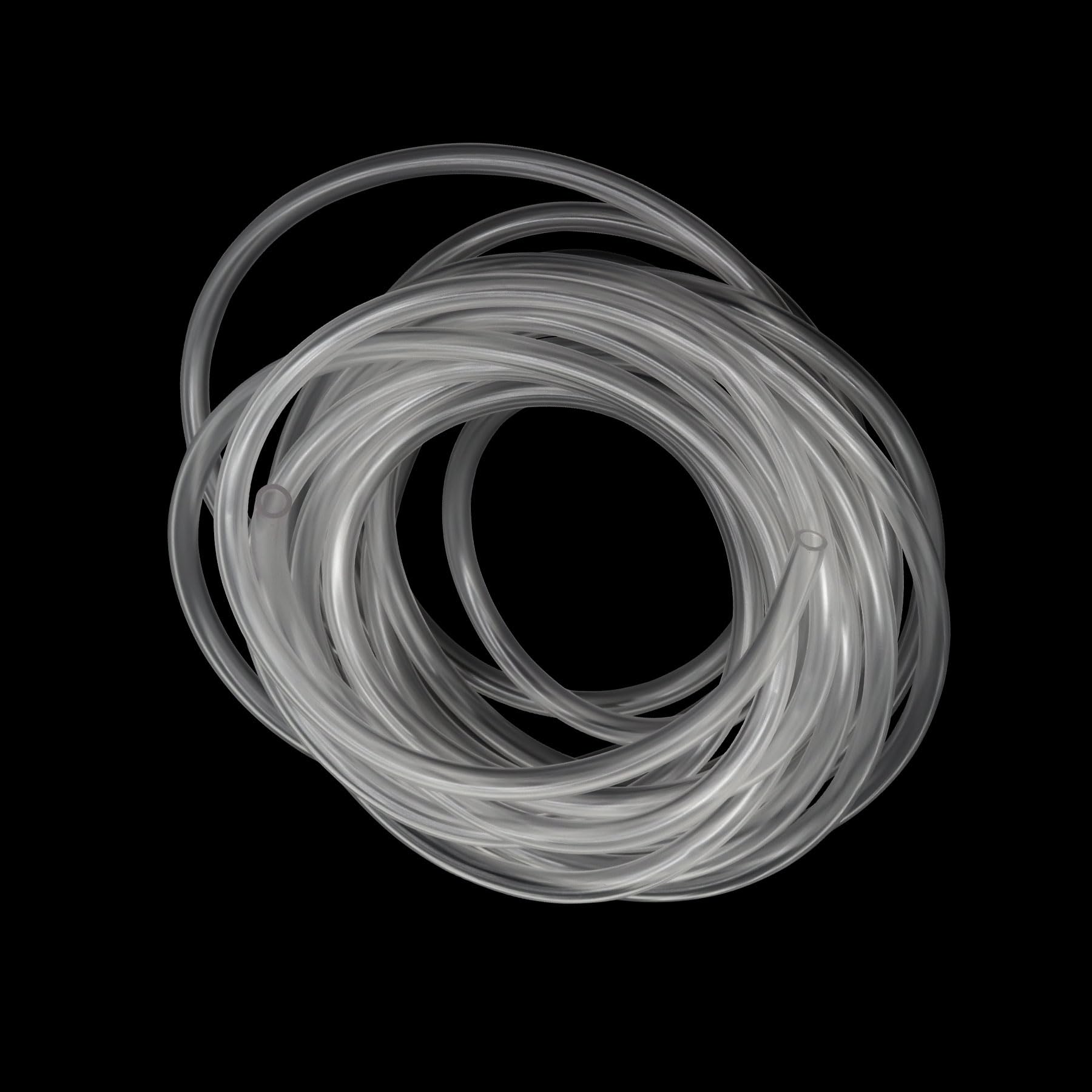iMeistek 5mm ID x 7mm OD Clear Plastic Tube Hose, 6M Length Food Grade Flexible PVC Vinyl Tube Pipe for Oil Water and Air Transfer
