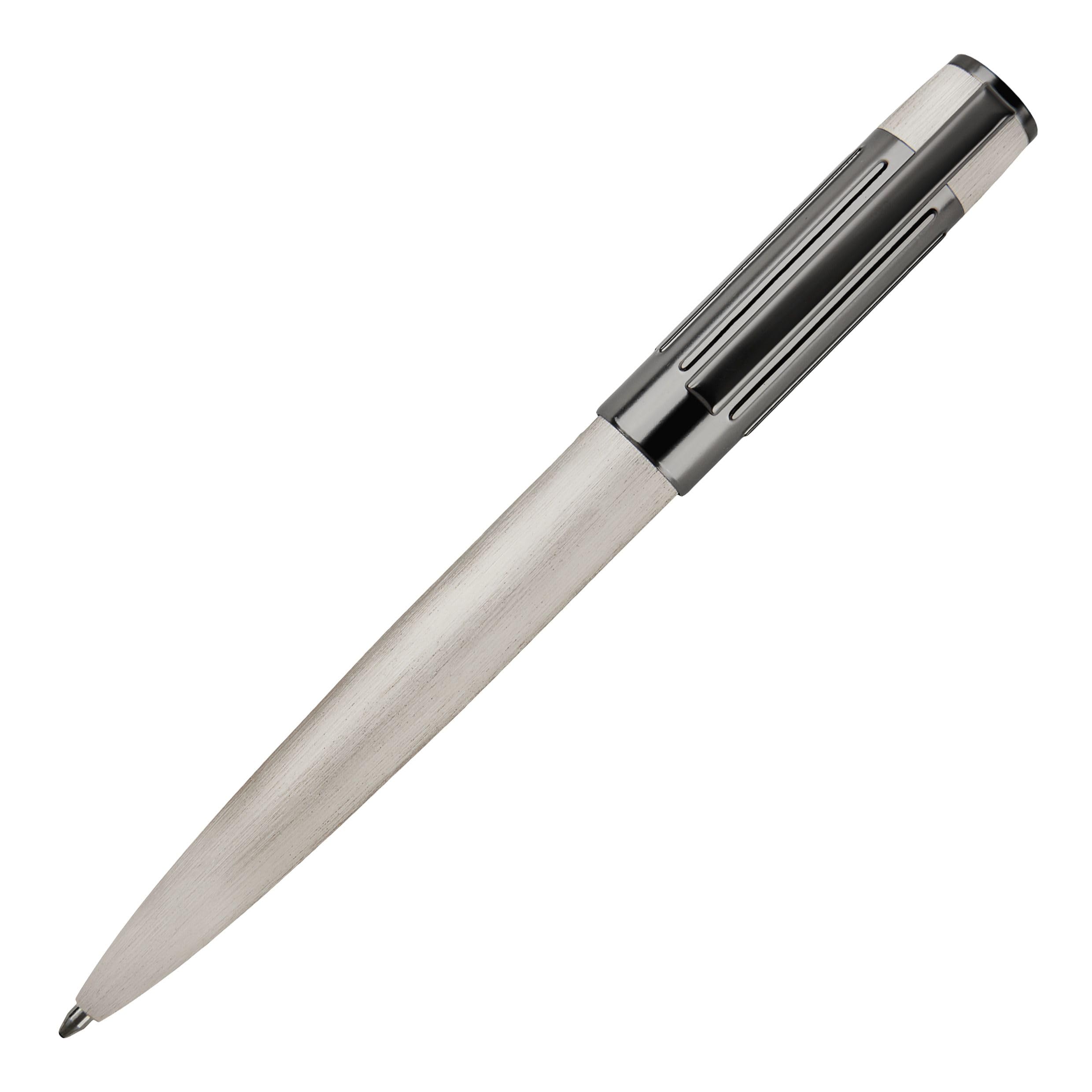 BOSS Hugo - Bolígrafo Gear Ribs (Chrome)
