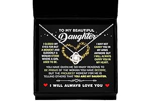 Meaningful Father Daughter Necklace Sterling Silver, The Perfect Gift