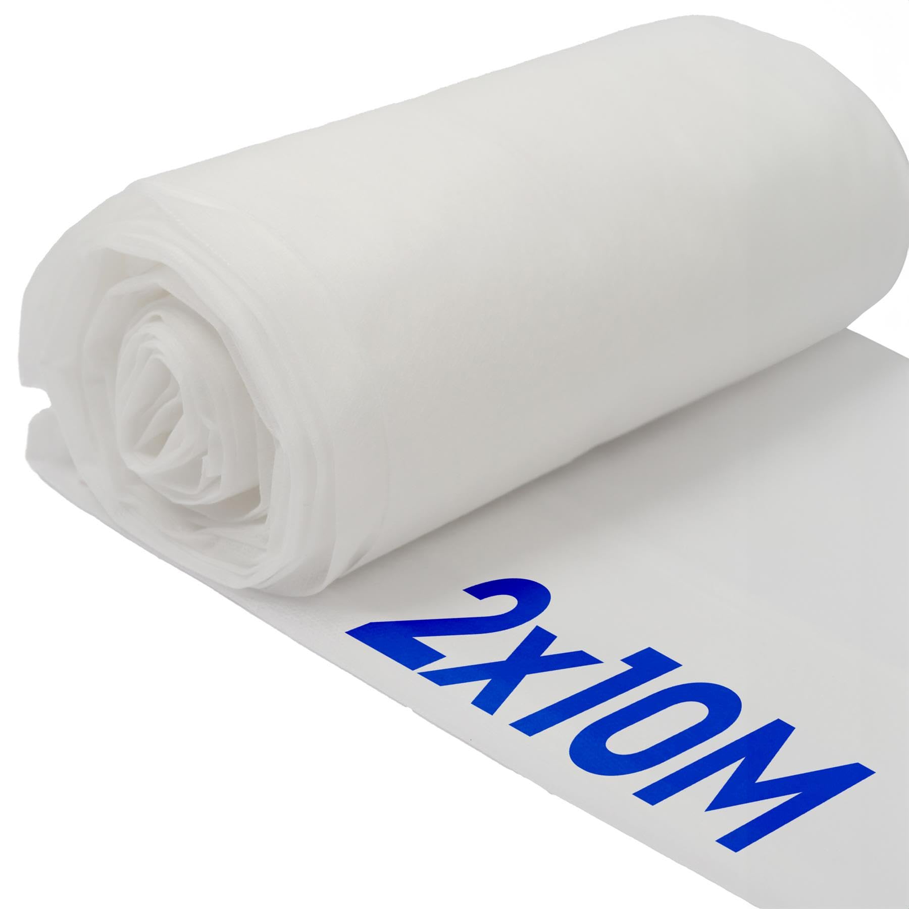 Harbour Housewares 30gsm Plant Fleece Frost Protection - 2M x 10M (1 Roll) - White - Horticultural Winter Wrap Cover Protector Netting Blanket for Outdoor Garden Plants, Trees, Grass