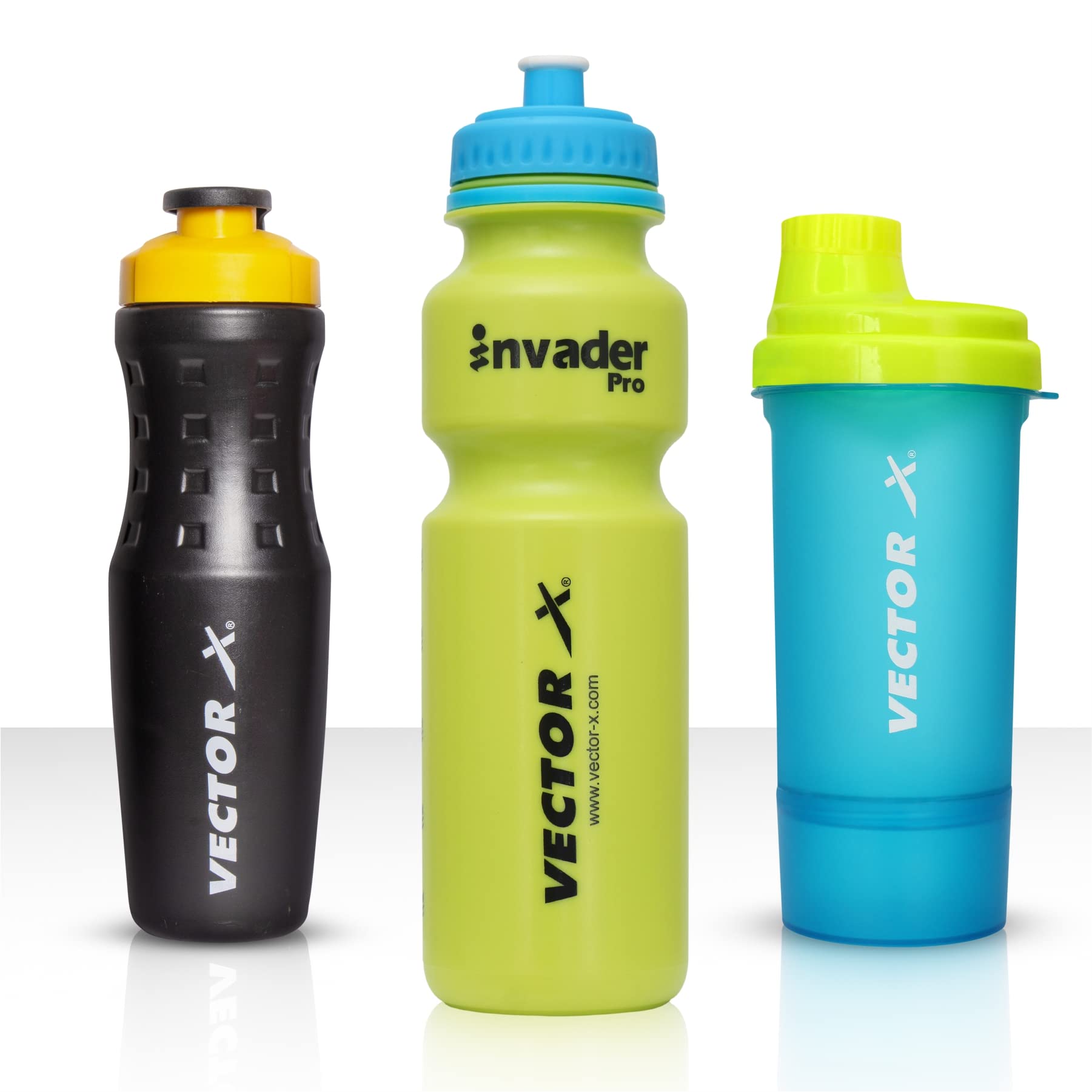VECTOR X Active Bottle & Super Shaker & Invador Green (Pack of 3)-picture-17