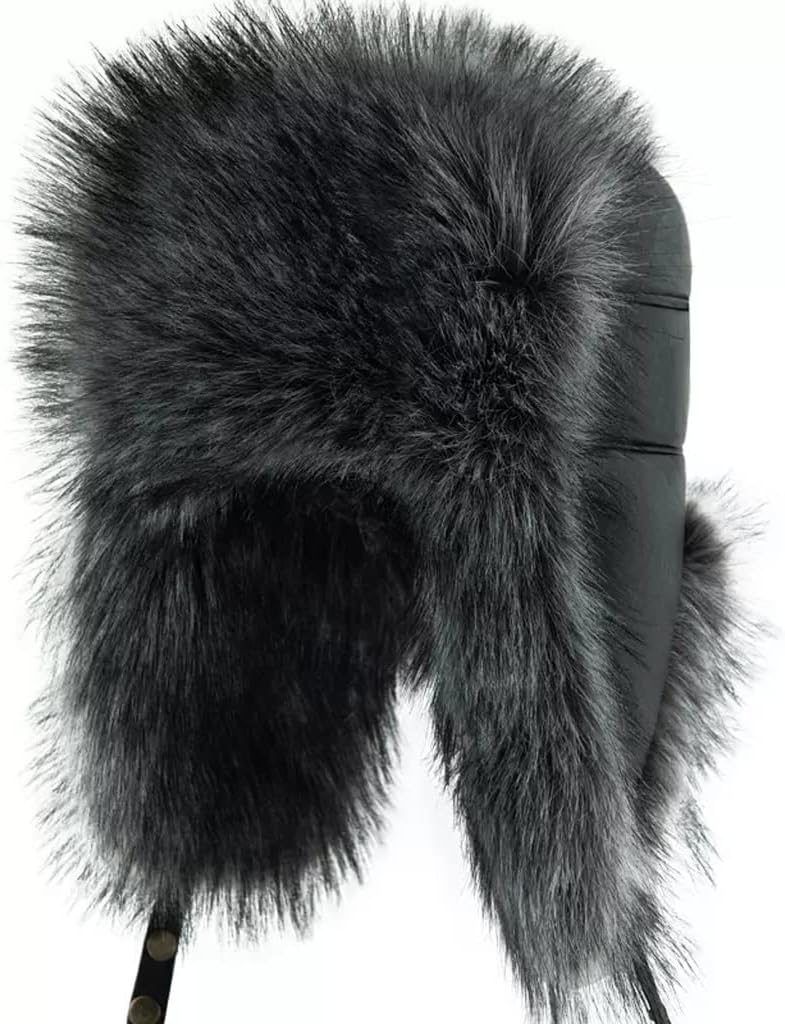 VIDI Middle-Aged and Old Hat Male lei Feng is Velvet in Winter to Keep Warm, Windproof and Thickened