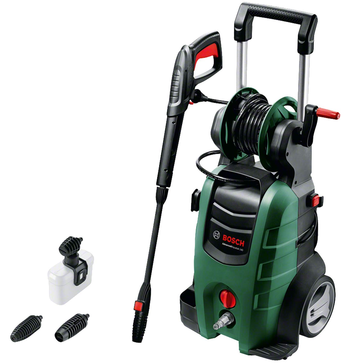 BoschHome and Garden AdvancedAquatak 140 pressure washer Upright Electric Black Green 450 l/h 2100 W AdvancedAquatak 140 Upright Electric 8 m High-pressure 5 m Black Green
