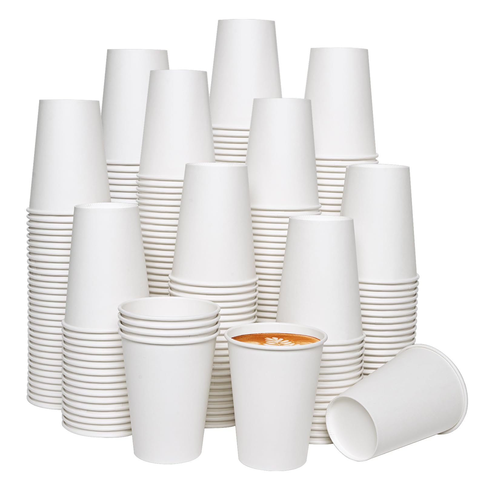 Amazon.com: JOLLY CHEF 1000 Pack Disposable Paper Coffee Cups 12 oz ...