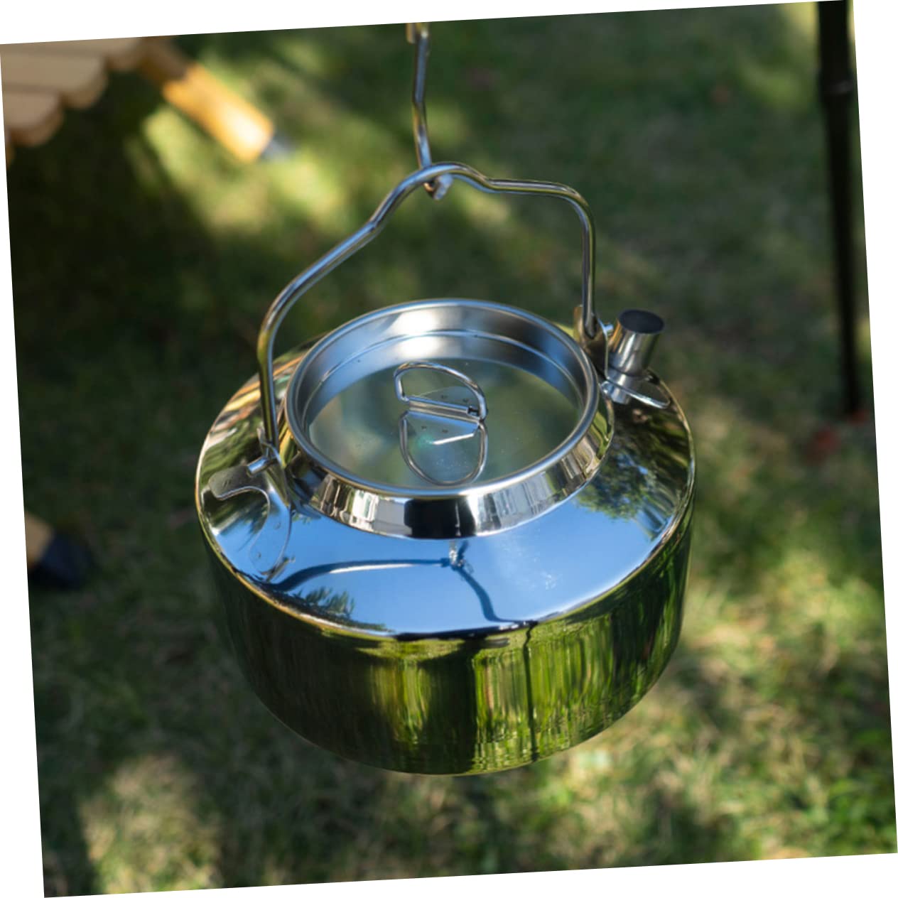 Bouilloire De Camping Théière Acier Inoxydable Ustensiles De Cuisine Portable Pour Randonnée