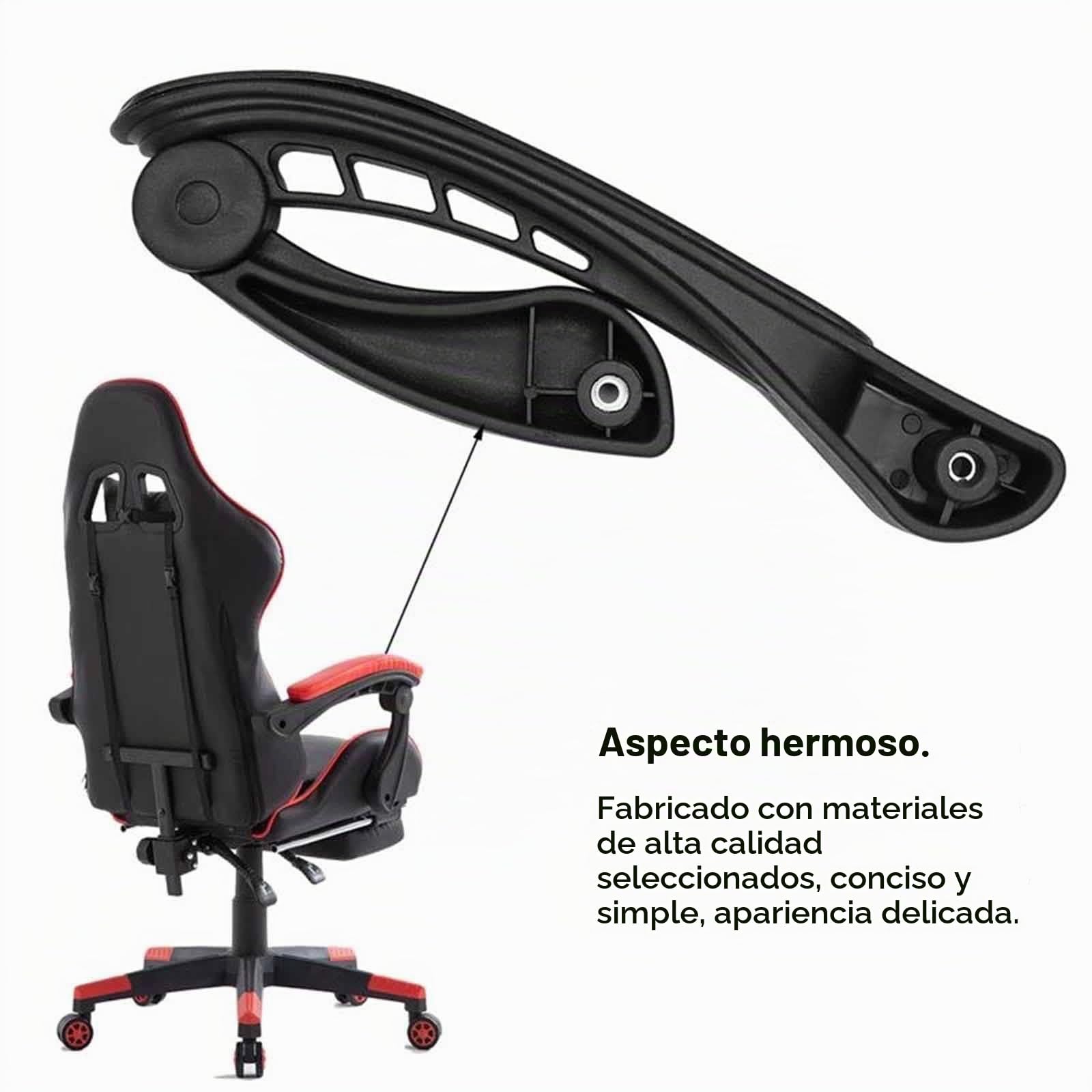 perfk Reposabrazos Universal para Silla de Oficina, 2 uds., Accesorios, reposabrazos de Repuesto, 4 Agujeros
